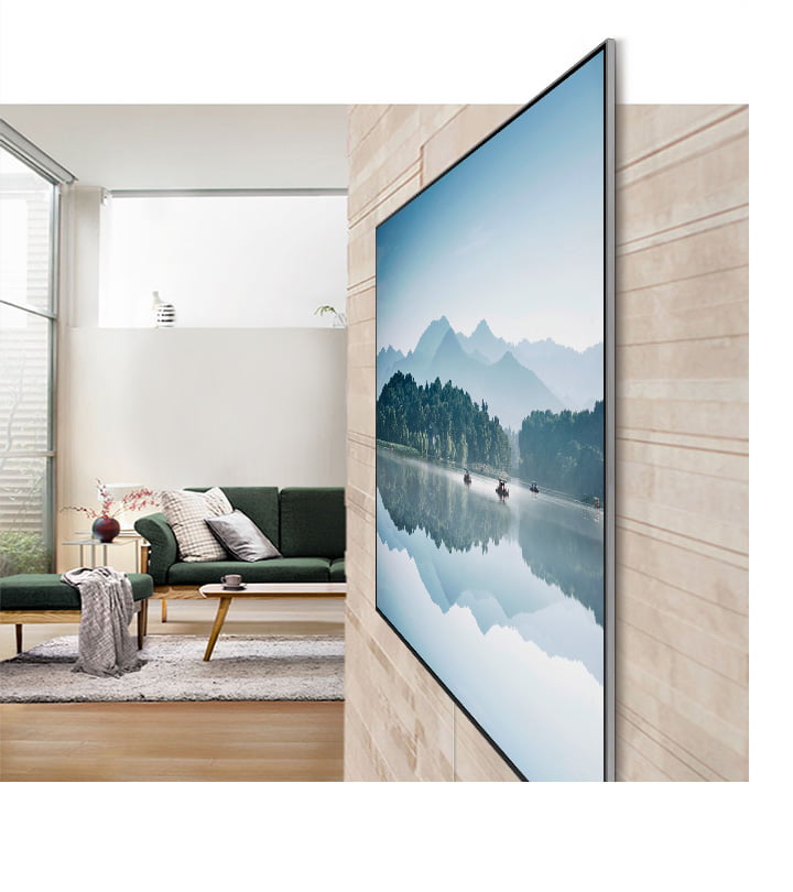 Telewizor QN95A Neo QLED 4K Smart TV posiada dopasowany uchwyt| dzięki czemu umieścisz go gdzie chcesz.