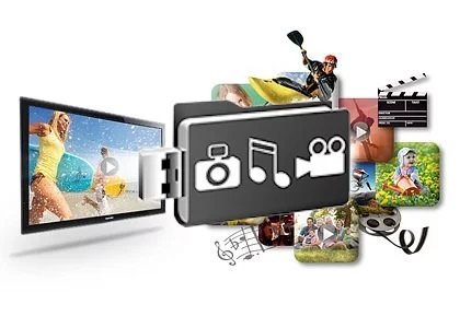 Odtwarzaj zdjęcia| filmy i muzykę bezpośrednio przez złacze USB