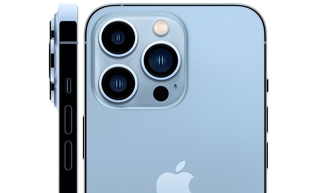 Apple iPhone 13 pro ekran procesor bateria wydajność pamięć ram pojemność rozdzielczość aparat obiektyw funkcje cechy muzyka ochrona obudowa odporny 